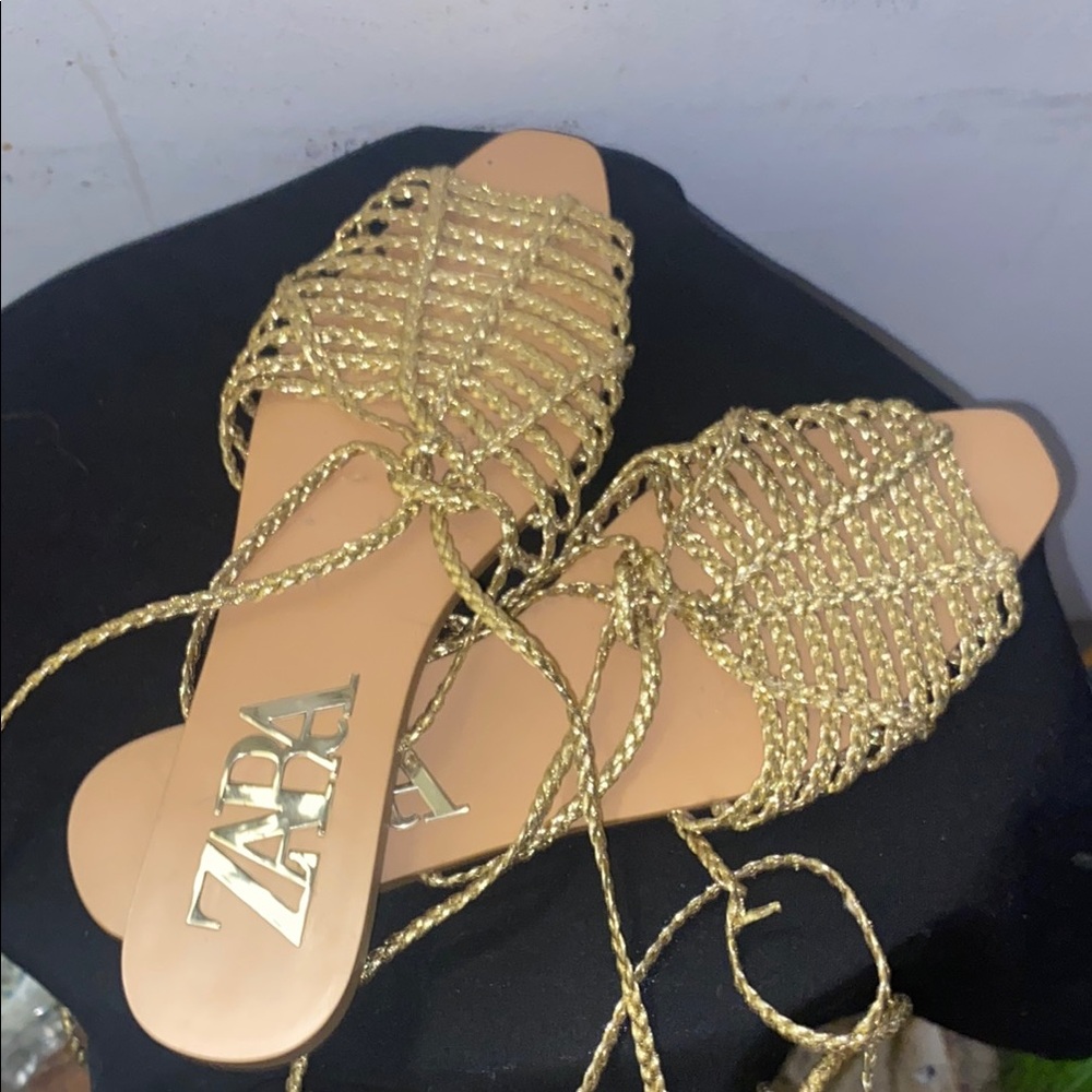 Zara Gold Women's Sandals
